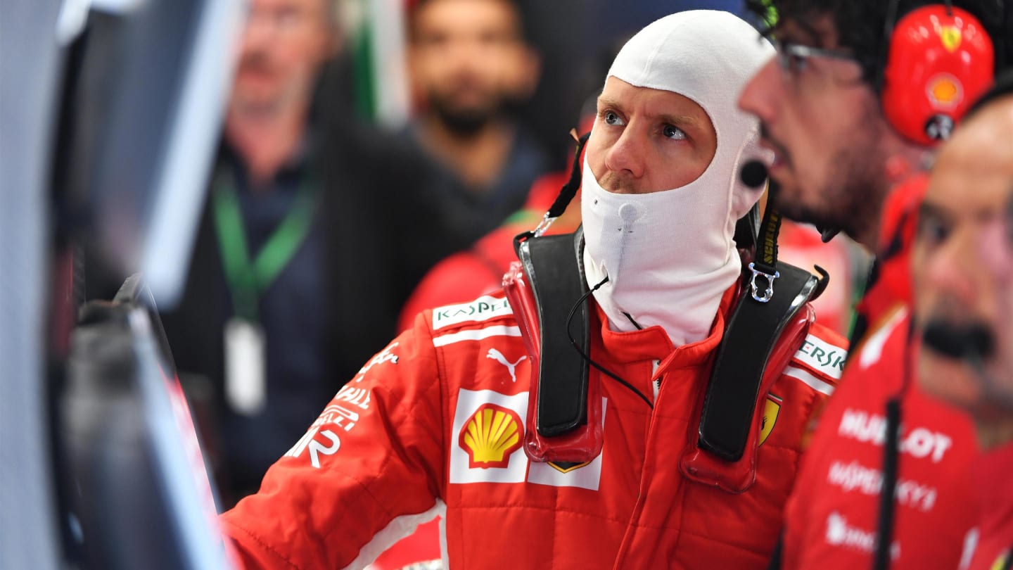 Sebastian Vettel, Ferrari at Formula One World Championship, Rd13, Belgian Grand Prix, Practice,