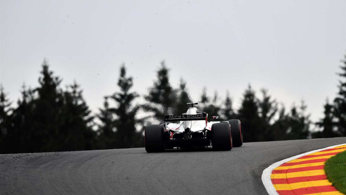 Romain Grosjean, Haas F1 Team VF-18 at Formula One World Championship, Rd13, Belgian Grand Prix, Practice, Spa Francorchamps, Belgium, Friday 24 August 2018. © Mark Sutton/Sutton Images