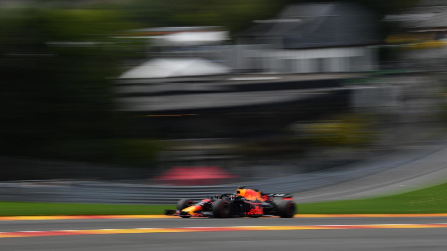 Daniel Ricciardo, Red Bull Racing RB14 at Formula One World Championship, Rd13, Belgian Grand Prix, Practice, Spa Francorchamps, Belgium, Friday 24 August 2018. © Mark Sutton/Sutton Images