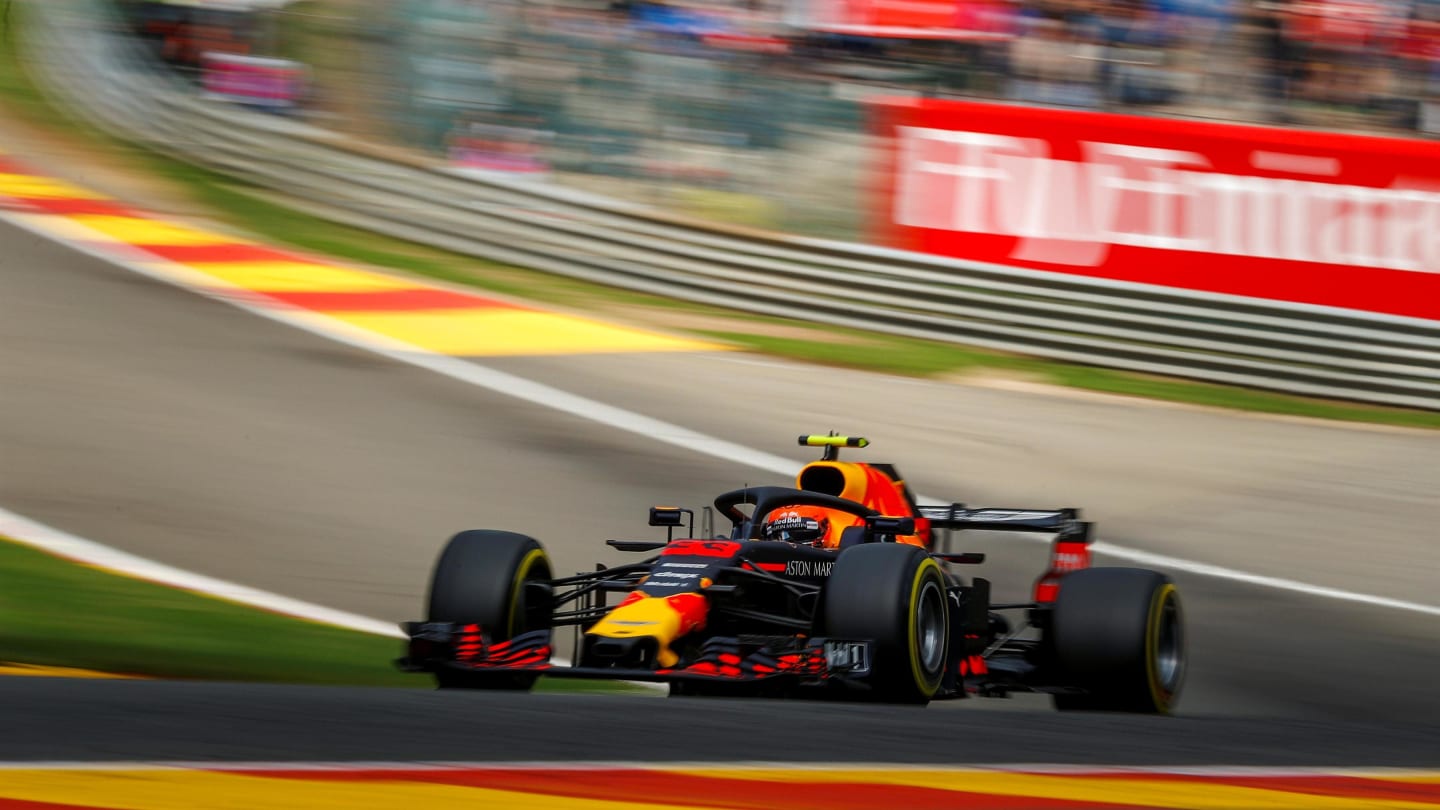 Max Verstappen, Red Bull Racing RB14 at Formula One World Championship, Rd13, Belgian Grand Prix,