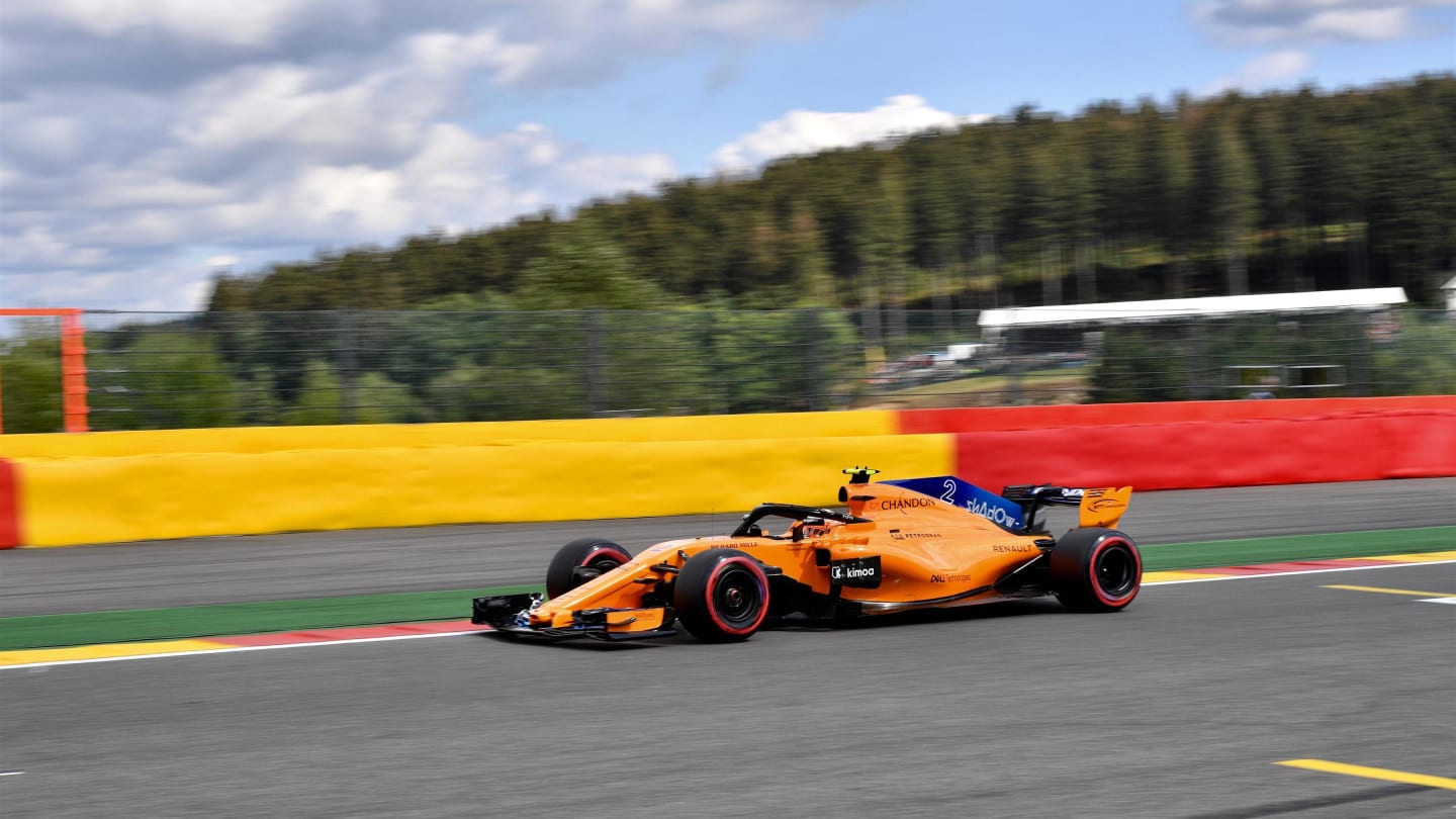 Stoffel Vandoorne, McLaren MCL33 at Formula One World Championship, Rd13, Belgian Grand Prix, Qualifying, Spa Francorchamps, Belgium, Saturday 25 August 2018. © Jerry Andre/Sutton Images