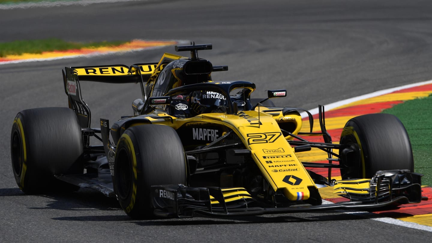 Nico Hulkenberg, Renault Sport F1 Team R.S. 18 at Formula One World Championship, Rd13, Belgian Grand Prix, Qualifying, Spa Francorchamps, Belgium, Saturday 25 August 2018. © Mark Sutton/Sutton Images