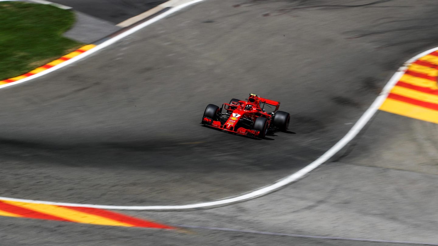 Kimi Raikkonen, Ferrari SF71H at Formula One World Championship, Rd13, Belgian Grand Prix,