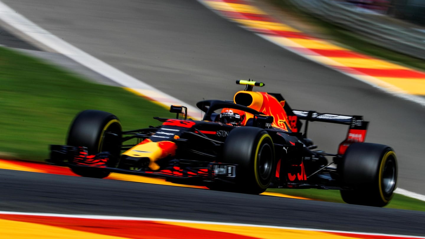 Max Verstappen, Red Bull Racing RB14 at Formula One World Championship, Rd13, Belgian Grand Prix, Qualifying, Spa Francorchamps, Belgium, Saturday 25 August 2018. © Manuel Goria/Sutton Images