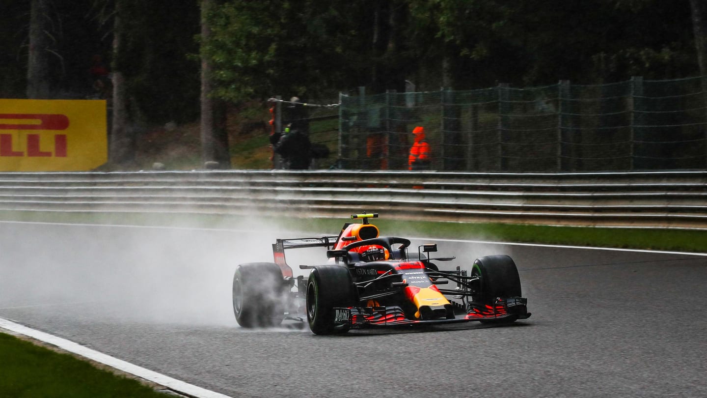 Max Verstappen, Red Bull Racing RB14 at Formula One World Championship, Rd13, Belgian Grand Prix,