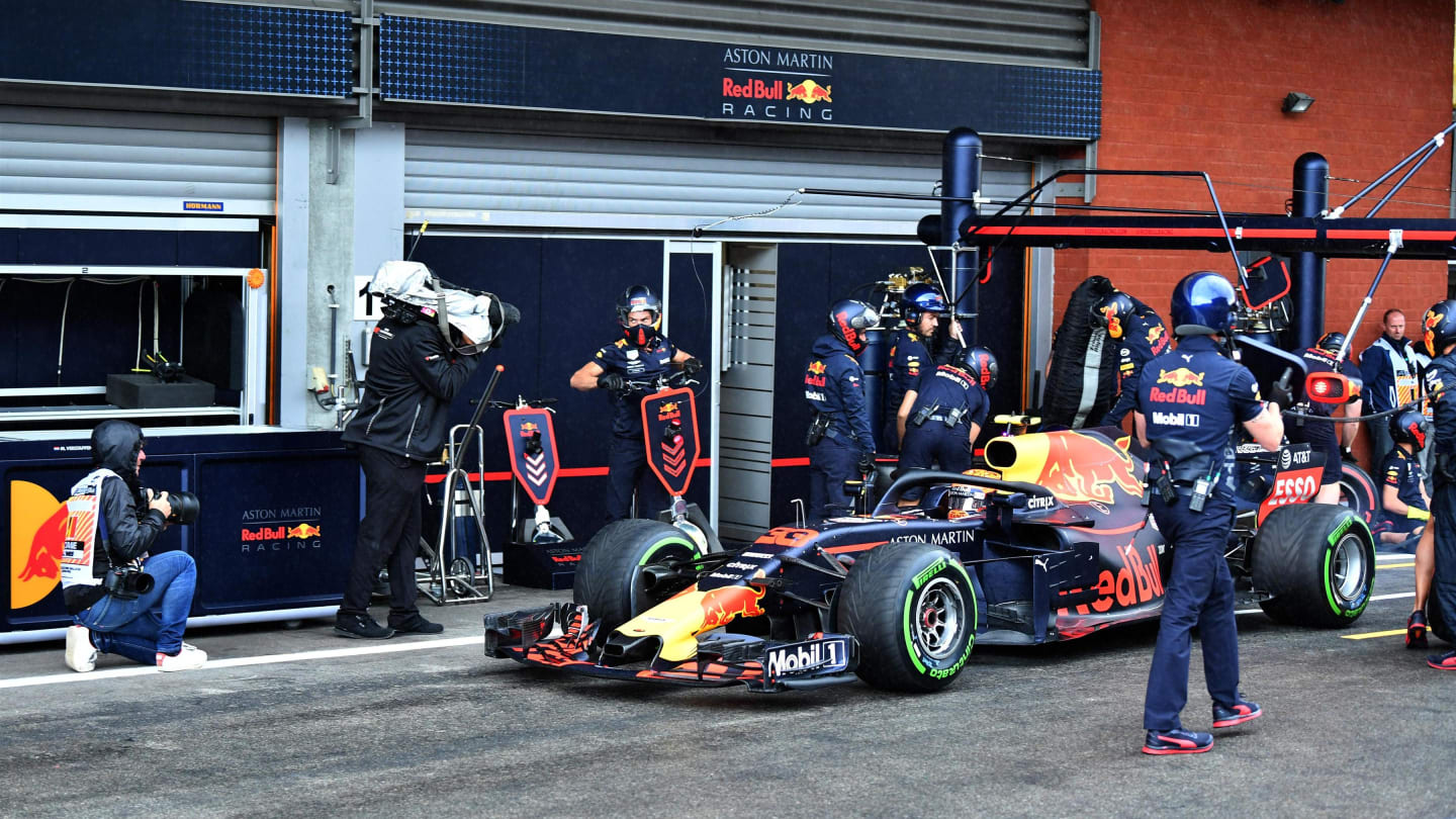 Max Verstappen, Red Bull Racing RB14 at Formula One World Championship, Rd13, Belgian Grand Prix, Qualifying, Spa Francorchamps, Belgium, Saturday 25 August 2018. © Mark Sutton/Sutton Images