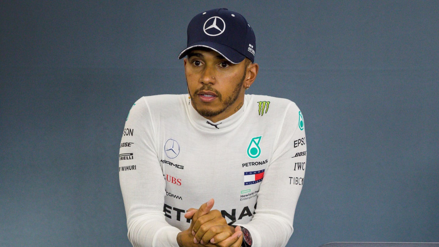 Lewis Hamilton, Mercedes AMG F1 in the press confrence at Formula One World Championship, Rd13,