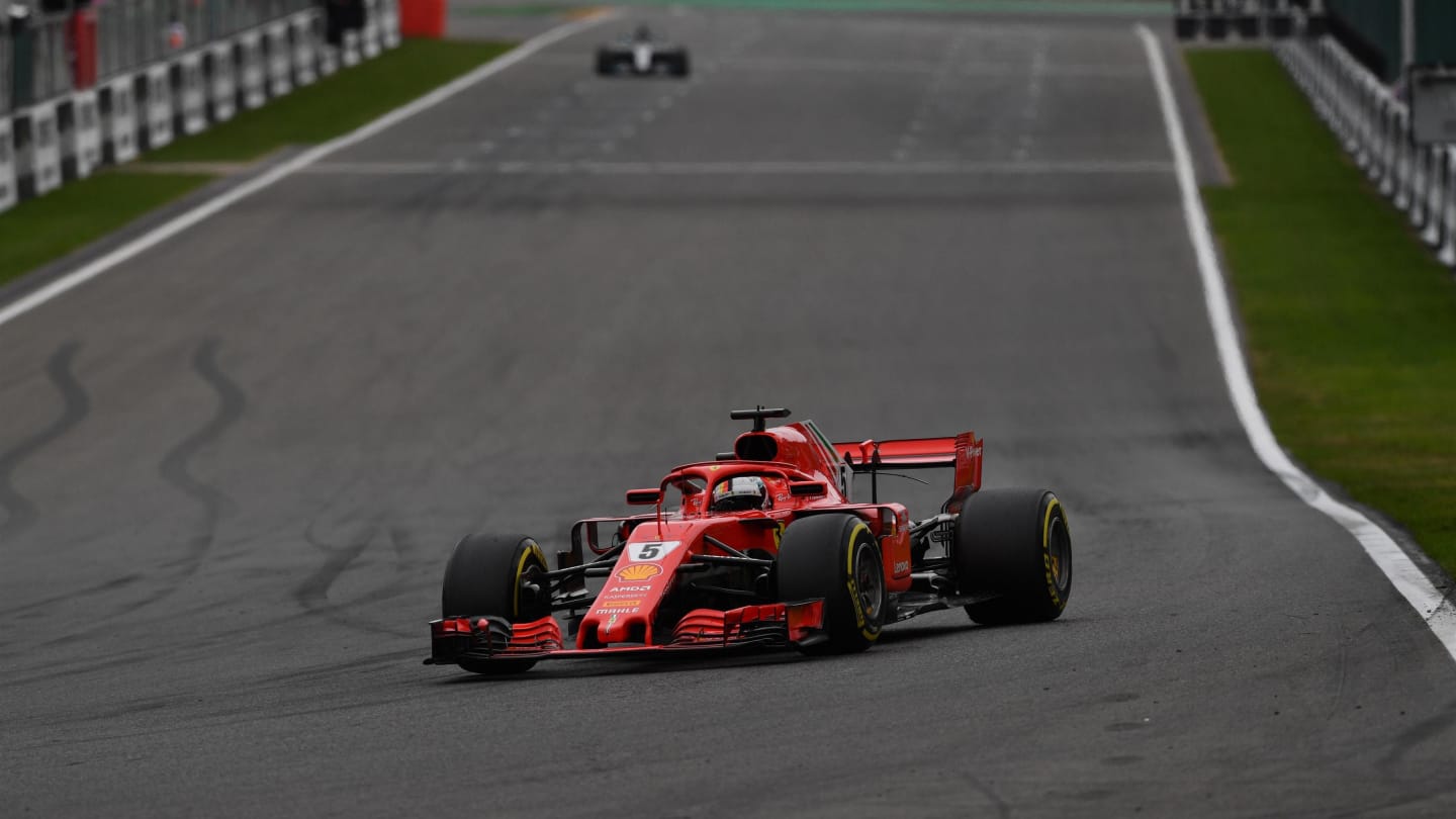 Sebastian Vettel, Ferrari SF71H at Formula One World Championship, Rd13, Belgian Grand Prix, Race,