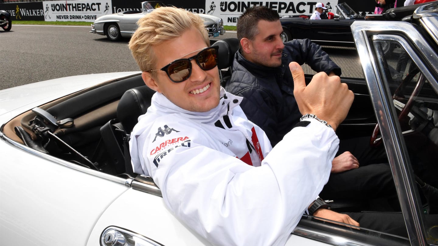 Marcus Ericsson, Alfa Romeo Sauber F1 Team on the drivers parade at Formula One World Championship, Rd13, Belgian Grand Prix, Race, Spa Francorchamps, Belgium, Sunday 26 August 2018. © Mark Sutton/Sutton Images