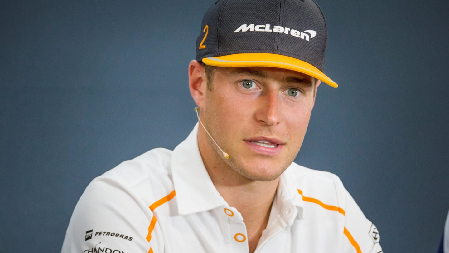 Stoffel Vandoorne, McLaren in press conference at Formula One World Championship, Rd13, Belgian