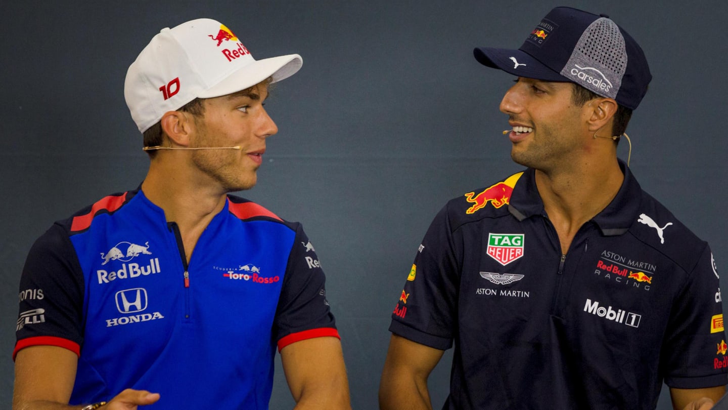 Pierre Gasly, Scuderia Toro Rosso Toro Rosso and Daniel Ricciardo, Red Bull Racing in the Press