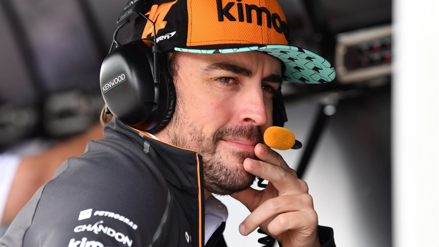Fernando Alonso, McLaren at Formula One World Championship, Rd20, Brazilian Grand Prix, Practice, Interlagos, Sao Paulo, Brazil, Friday 9 November 2018.