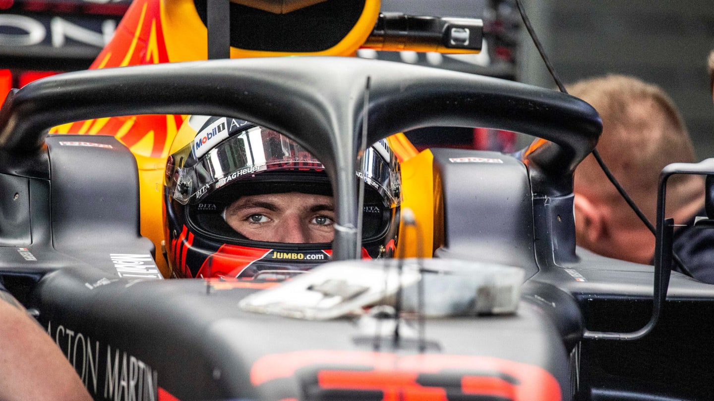 Max Verstappen, Red Bull Racing RB14 at Formula One World Championship, Rd20, Brazilian Grand Prix,