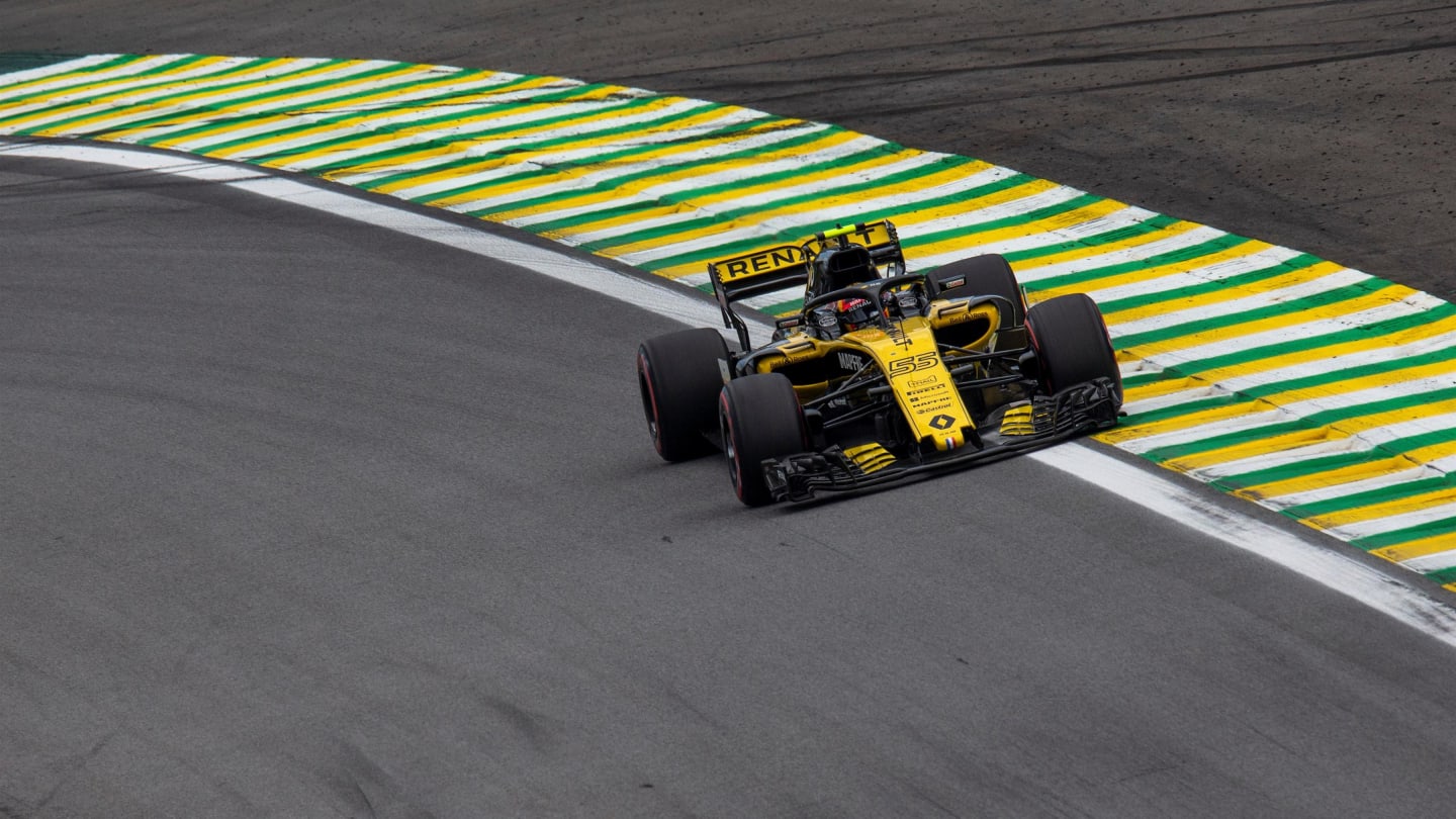 Carlos Sainz, Renault Sport F1 Team R.S. 18 at Formula One World Championship, Rd20, Brazilian Grand Prix, Qualifying, Interlagos, Sao Paulo, Brazil, Saturday 10 November 2018.