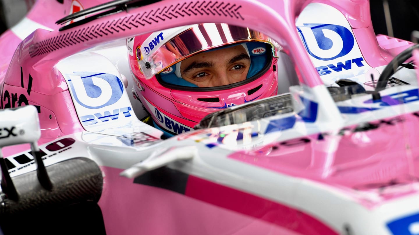 Esteban Ocon, Racing Point Force India VJM11 at Formula One World Championship, Rd20, Brazilian