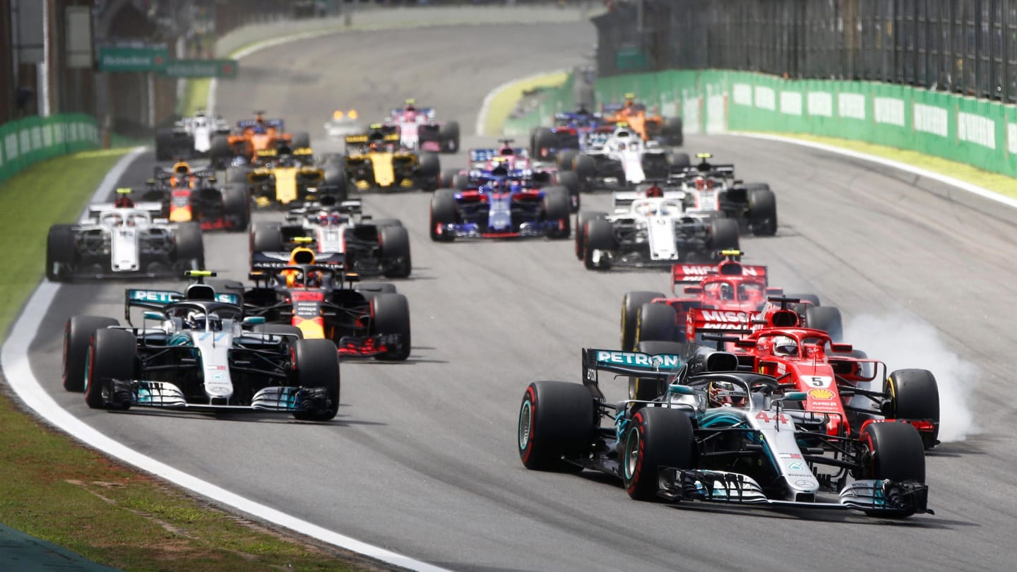 Lewis Hamilton, Mercedes-AMG F1 W09 EQ Power+ leads Valtteri Bottas, Mercedes-AMG F1 W09 EQ Power+