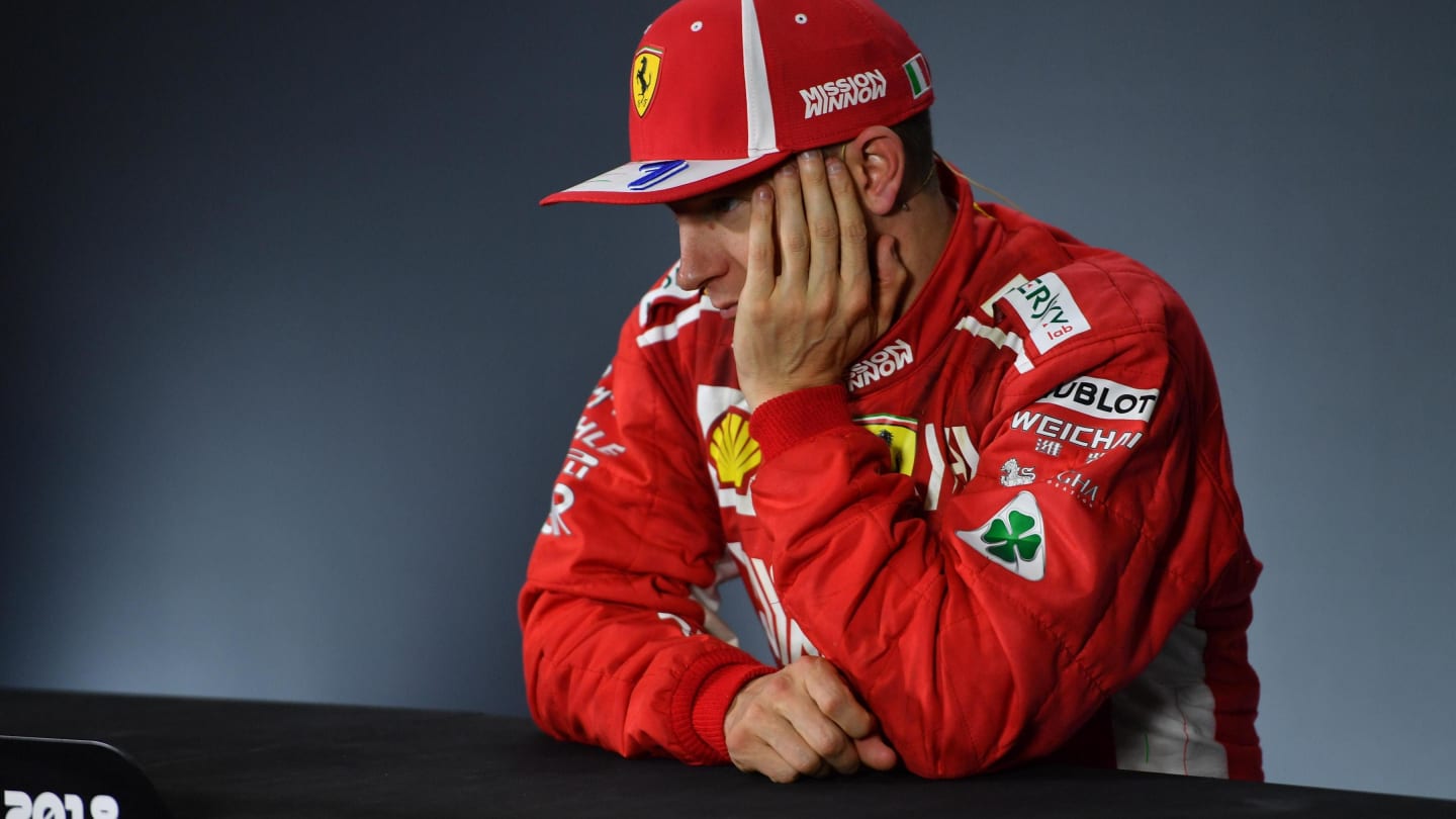 Kimi Raikkonen, Ferrari in the press conference at Formula One World Championship, Rd20, Brazilian Grand Prix, Race, Interlagos, Sao Paulo, Brazil, Sunday 11 November 2018.