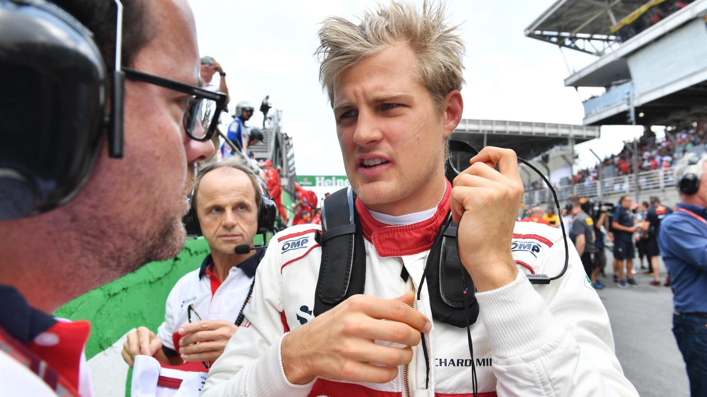 Marcus Ericsson, Alfa Romeo Sauber F1 Team on the grid at Formula One World Championship, Rd20,