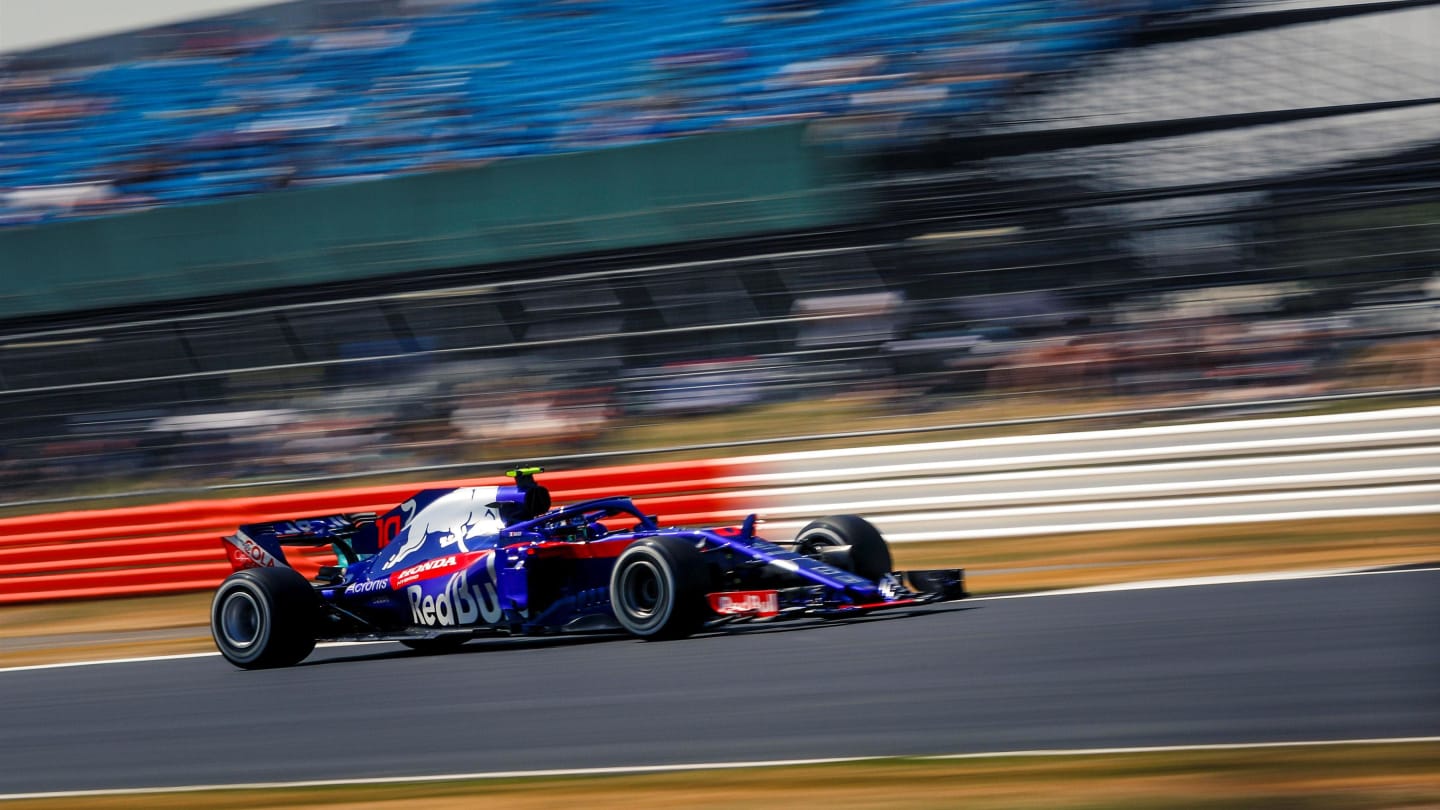 Pierre Gasly (FRA) Scuderia Toro Rosso STR13 at Formula One World Championship, Rd10, British Grand