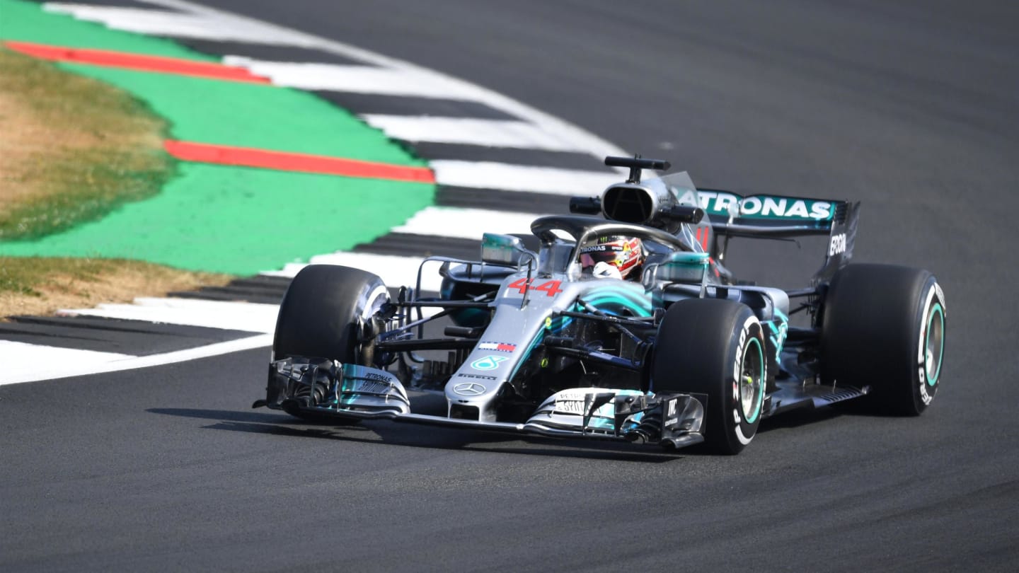 Lewis Hamilton (GBR) Mercedes-AMG F1 W09 EQ Power+ at Formula One World Championship, Rd10, British