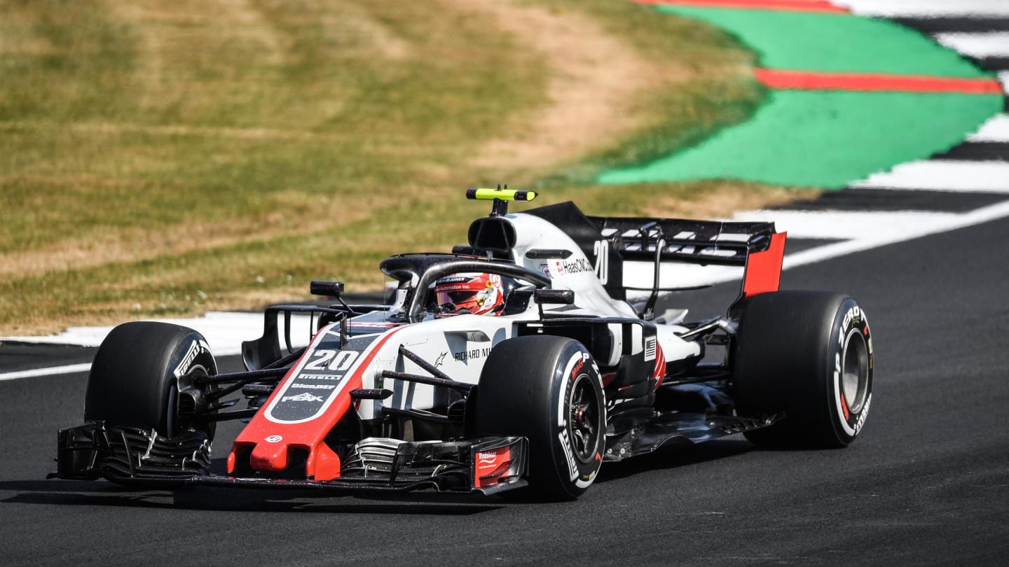 Kevin Magnussen (DEN) Haas VF-18 at Formula One World Championship, Rd10, British Grand Prix, Practice, Silverstone, England, Friday 6 July 2018. © Simon Galloway/Sutton Images