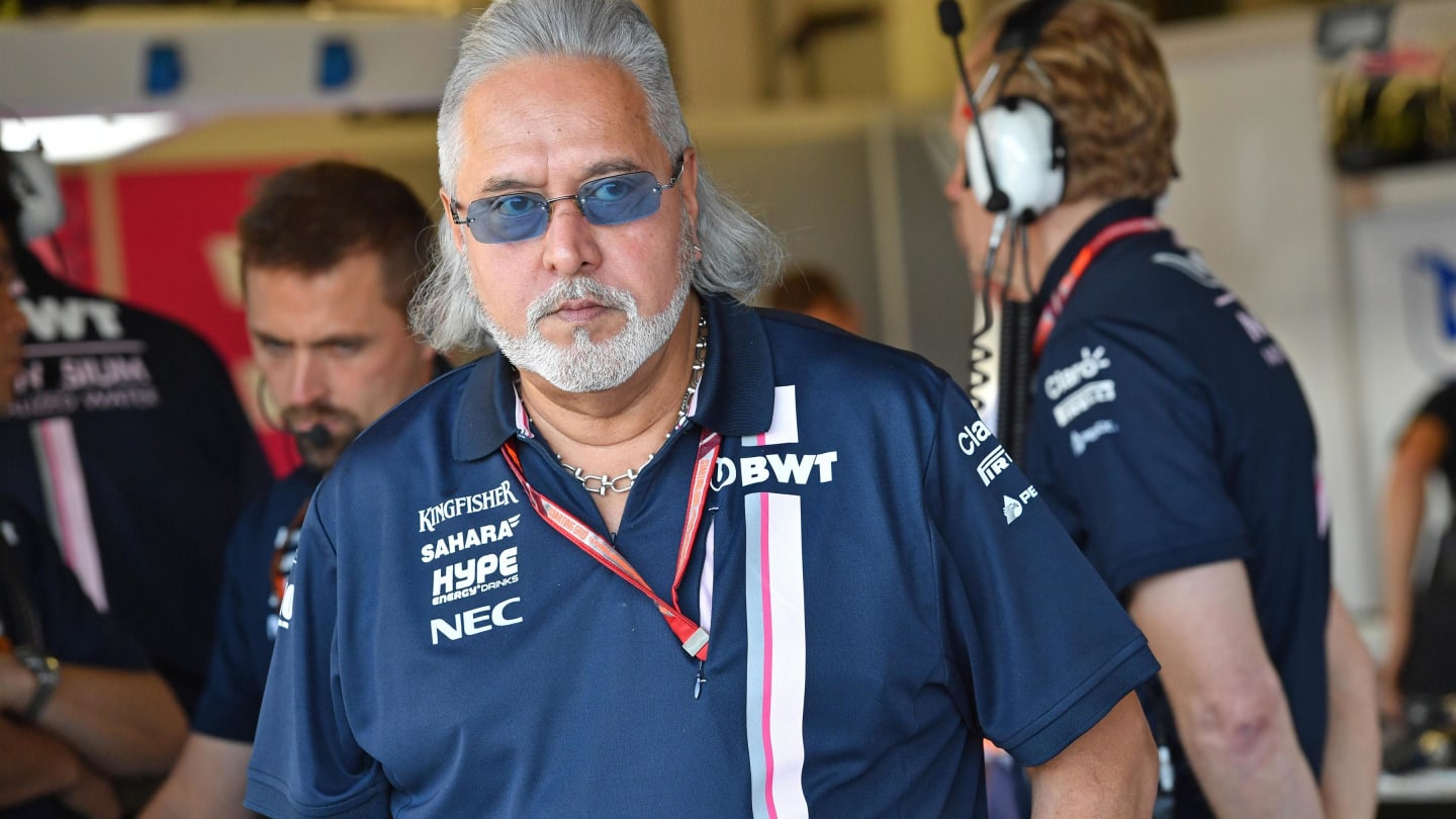 Dr. Vijay Mallya (IND) Force India Formula One Team Owner at Formula One World Championship, Rd10, British Grand Prix, Qualifying, Silverstone, England, Saturday 7 July 2018. © Jerry Andre/Sutton Images