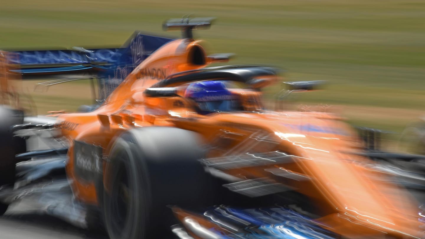 Fernando Alonso (ESP) McLaren MCL33 at Formula One World Championship, Rd10, British Grand Prix, Qualifying, Silverstone, England, Saturday 7 July 2018. © Jose Rubio/Sutton Images