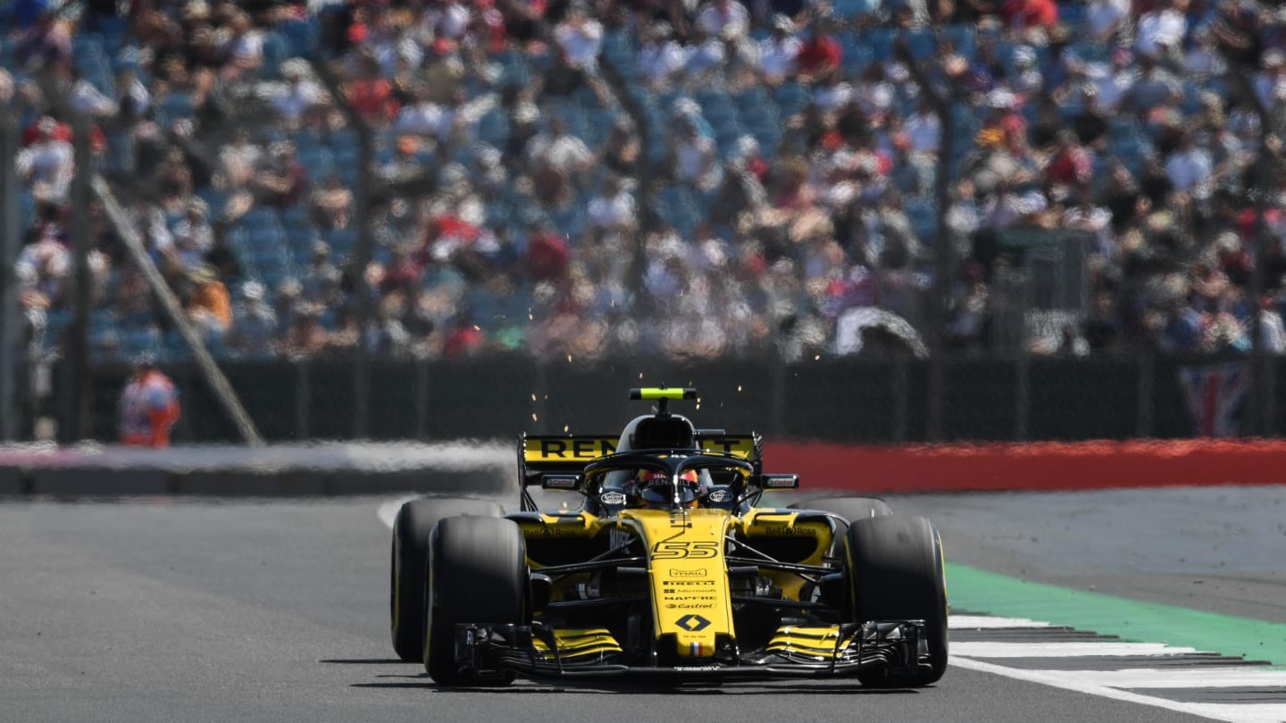 Carlos Sainz jr (ESP) Renault Sport F1 Team RS18 at Formula One World Championship, Rd10, British