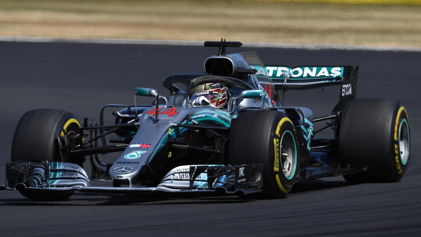 Lewis Hamilton (GBR) Mercedes-AMG F1 W09 EQ Power+ at Formula One World Championship, Rd10, British