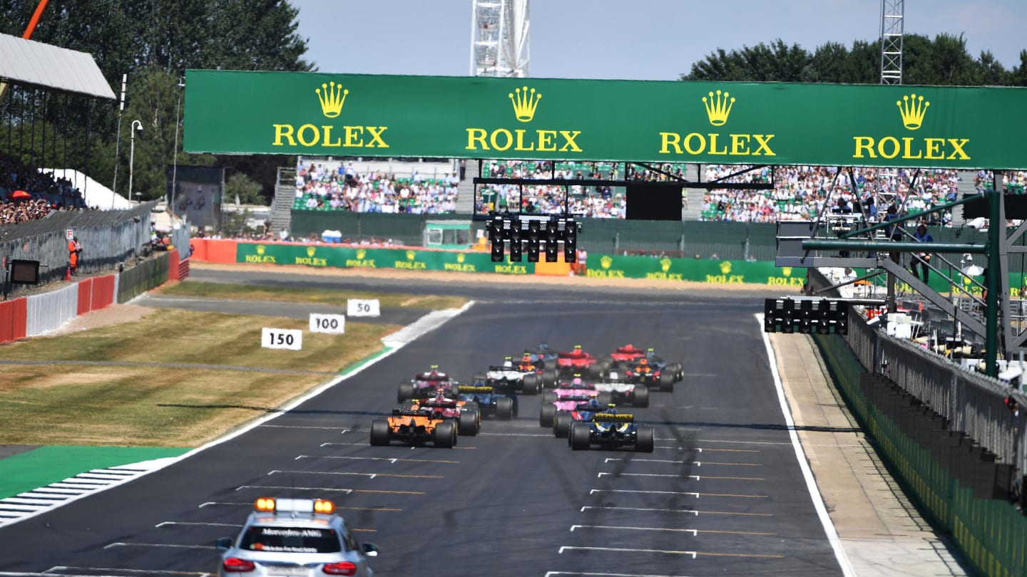 The start of the race at Formula One World Championship, Rd10, British Grand Prix, Race,