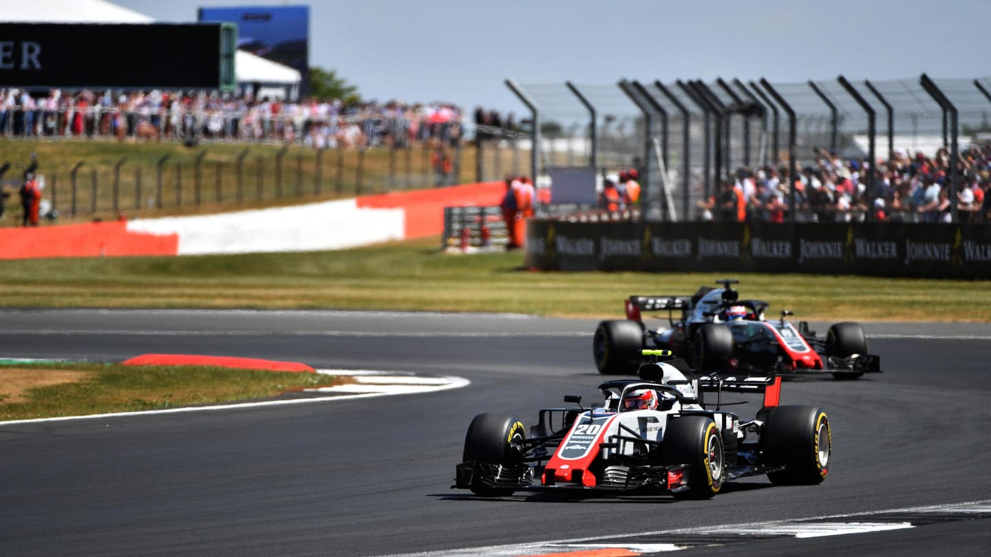 Kevin Magnussen (DEN) Haas VF-18 at Formula One World Championship, Rd10, British Grand Prix, Race,