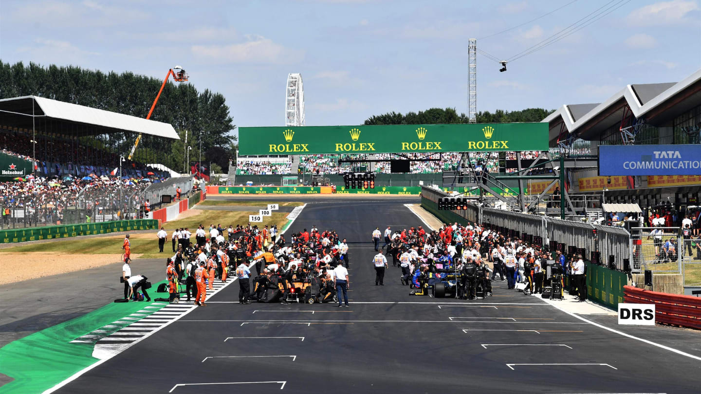 Grid at Formula One World Championship, Rd10, British Grand Prix, Race, Silverstone, England,