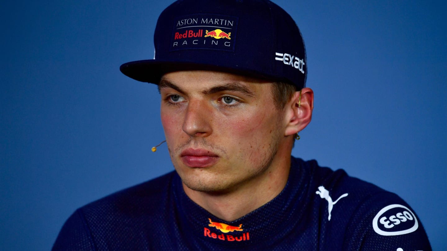 Max Verstappen (NED) Red Bull Racing in the Press Conference at Formula One World Championship, Rd7, Canadian Grand Prix, Qualifying, Montreal, Canada, Saturday 9 June 2018. © Jerry Andre/Sutton Images