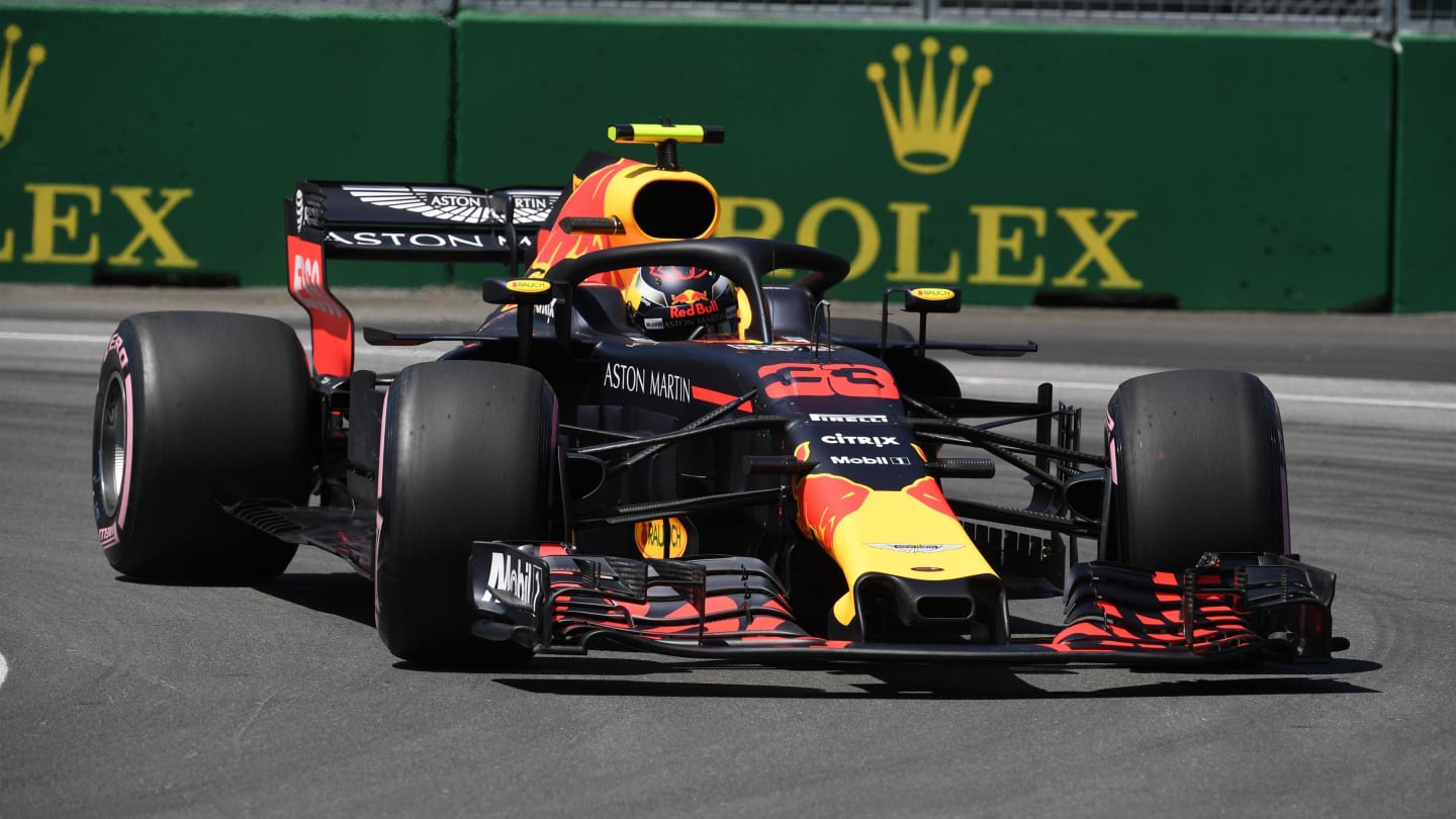 Max Verstappen (NED) Red Bull Racing RB14 at Formula One World Championship, Rd7, Canadian Grand