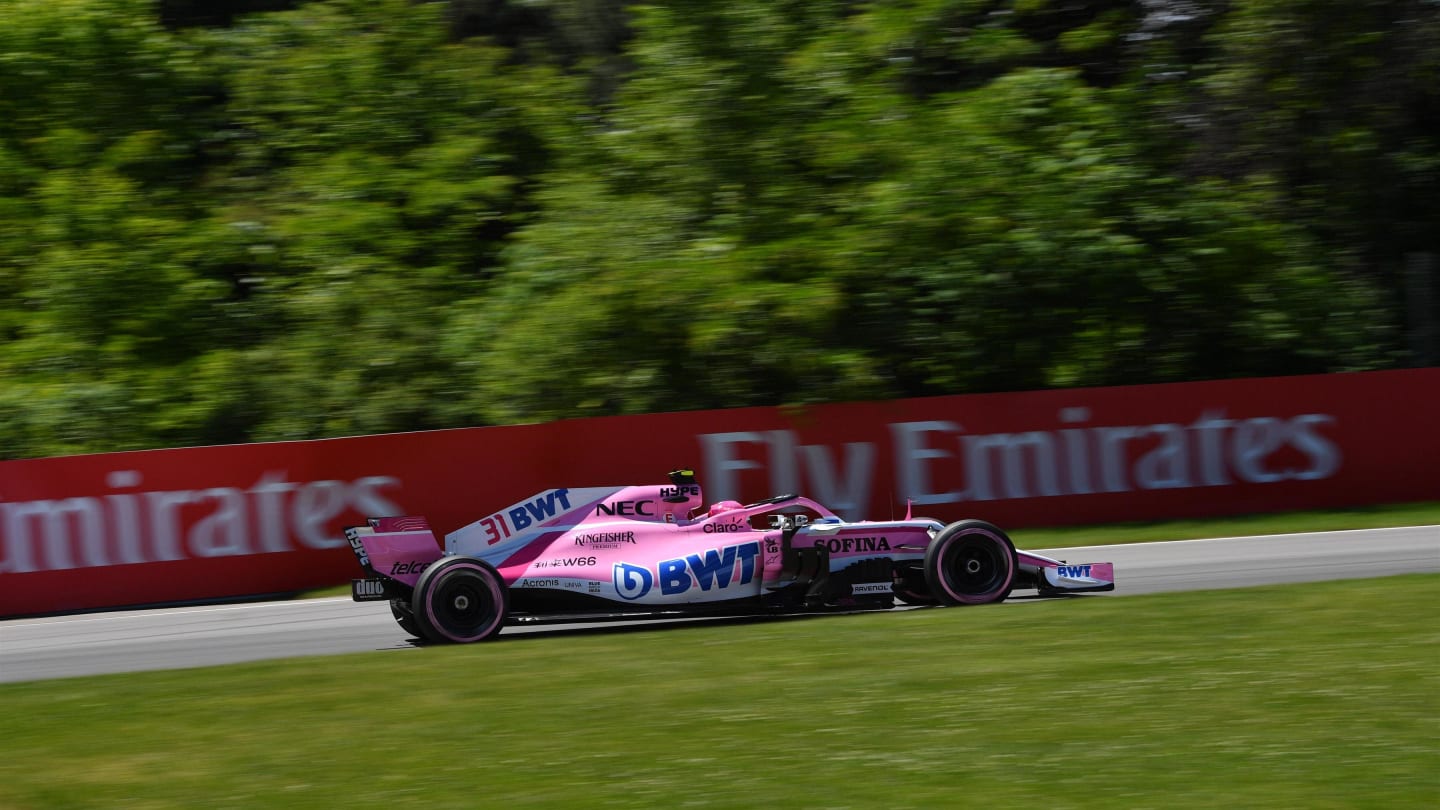 Esteban Ocon (FRA) Force India VJM11 at Formula One World Championship, Rd7, Canadian Grand Prix, Qualifying, Montreal, Canada, Saturday 9 June 2018. © Jerry Andre/Sutton Images
