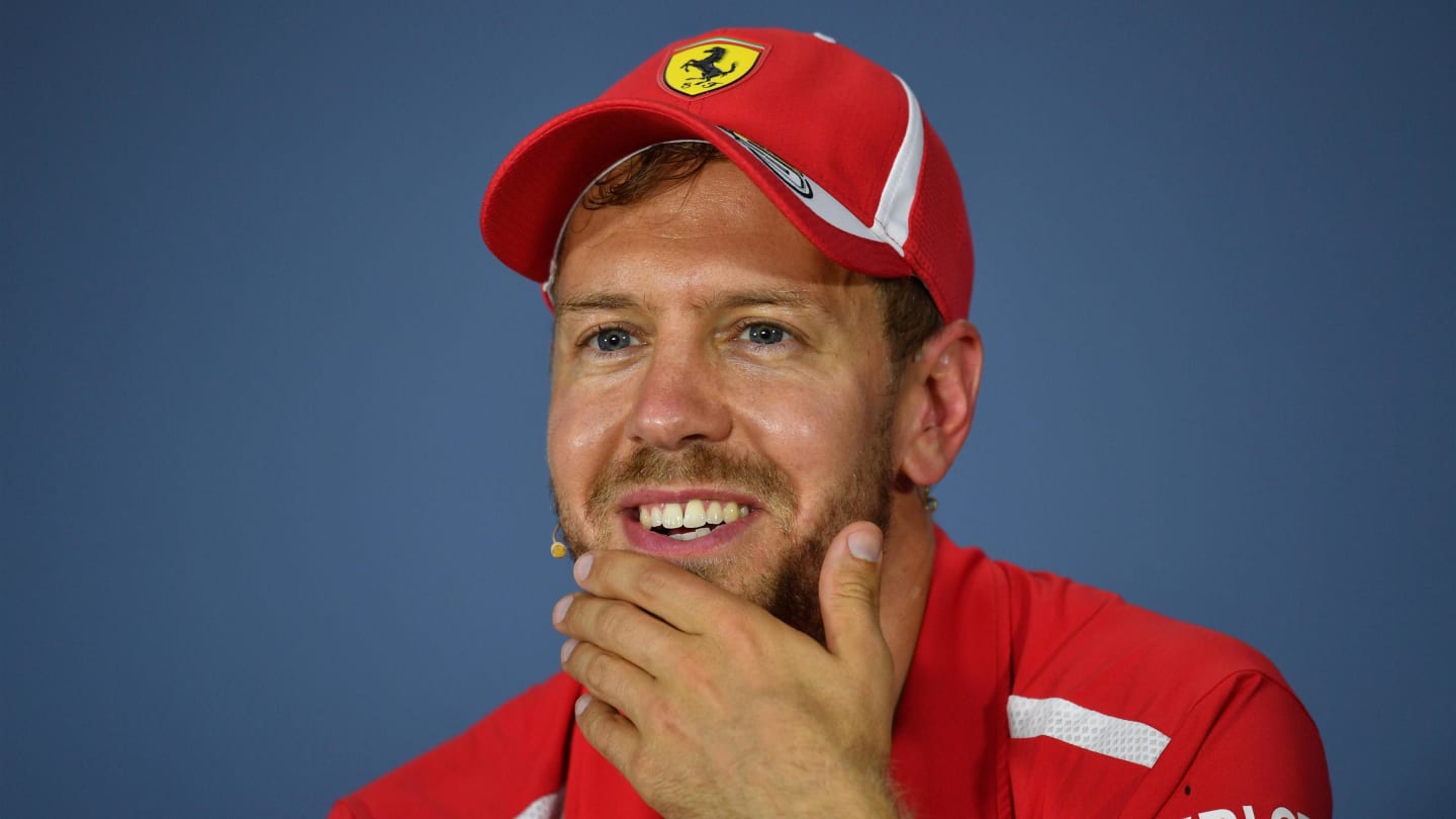 Sebastian Vettel (GER) Ferrari in the Press Conference at Formula One World Championship, Rd7, Canadian Grand Prix, Race, Montreal, Canada, Sunday10 June 2018. © Jerry Andre/Sutton Images