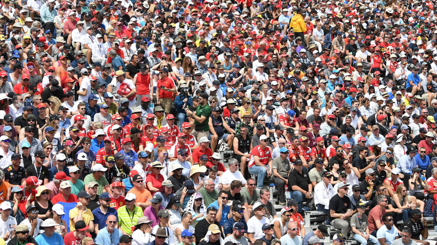 Fans at Formula One World Championship, Rd7, Canadian Grand Prix, Race, Montreal, Canada, Sunday10 June 2018. © Simon Galloway/Sutton Images