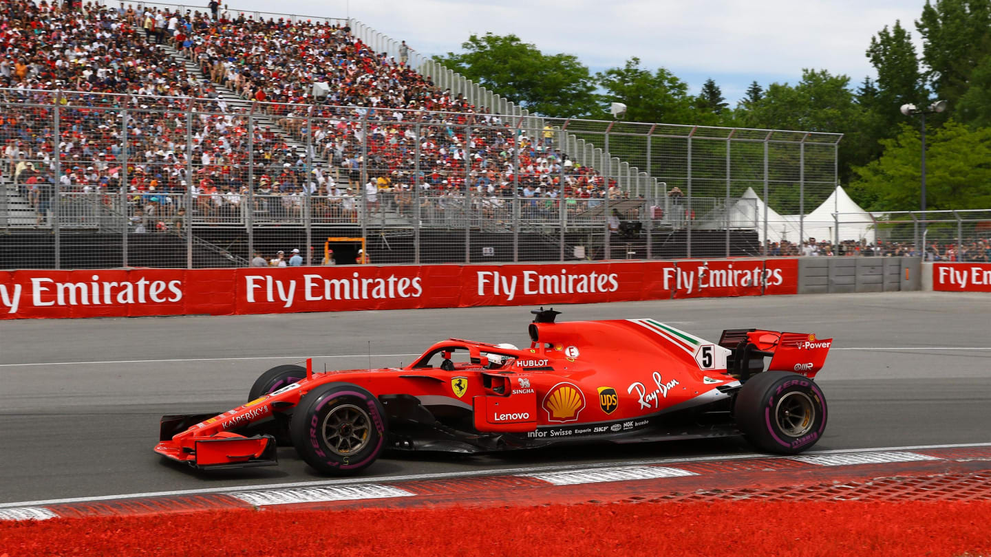 Sebastian Vettel (GER) Ferrari SF-71H at Formula One World Championship, Rd7, Canadian Grand Prix,