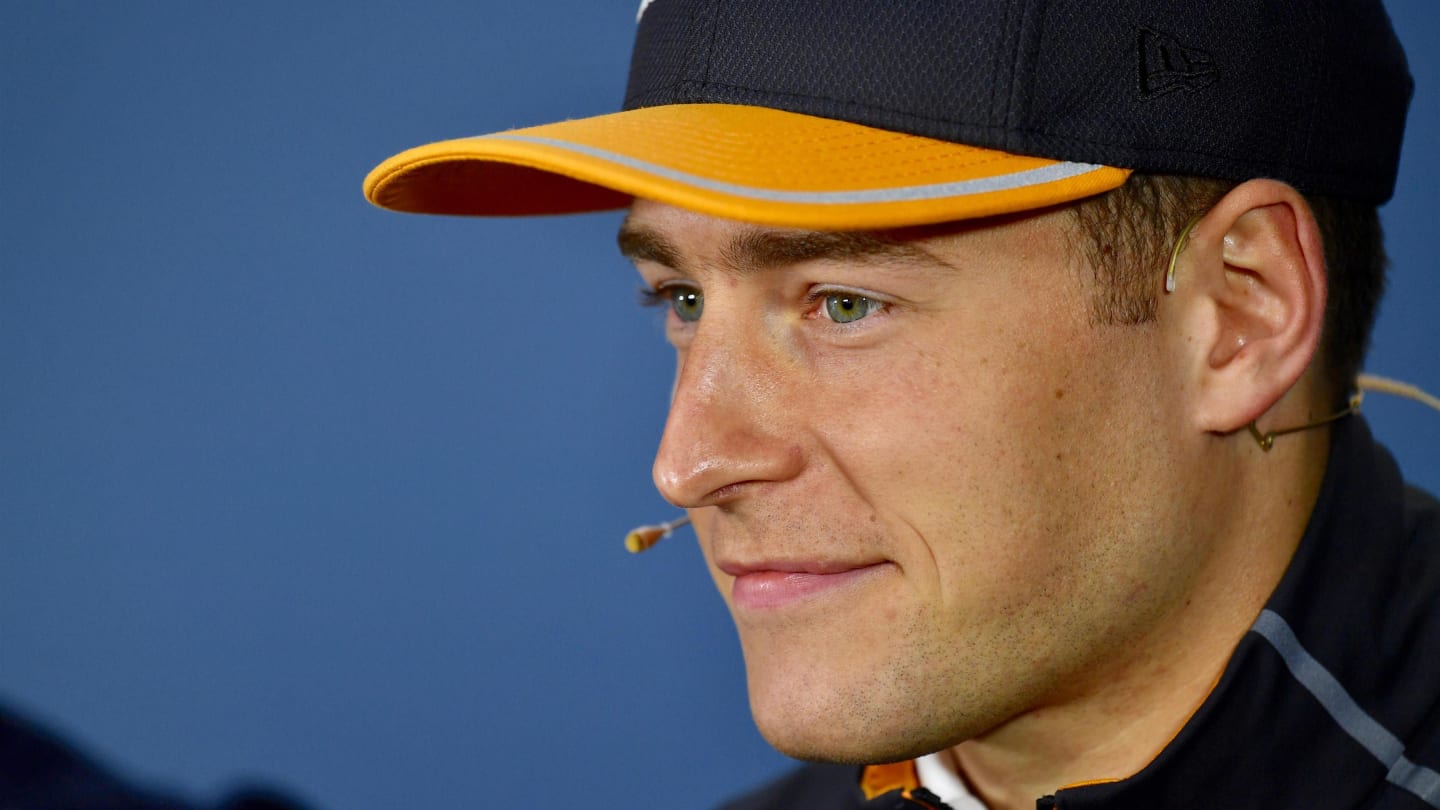 Stoffel Vandoorne (BEL) McLaren in the Press Conference at Formula One World Championship, Rd7, Canadian Grand Prix, Preparations, Montreal, Canada, Thursday 7 June 2018. © Jerry Andre/Sutton Images