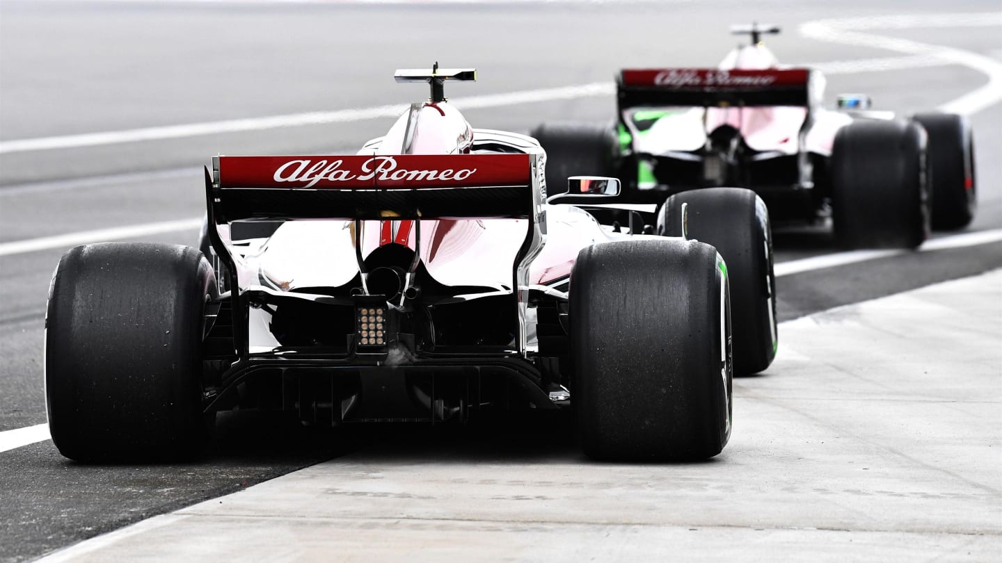 Charles Leclerc (MON) Alfa Romeo Sauber C37 and Marcus Ericsson (SWE) Alfa Romeo Sauber C37 at Formula One World Championship, Rd3, Chinese Grand Prix, Practice, Shanghai, China, Friday 13 April 2018. © Mark Sutton/Sutton Images