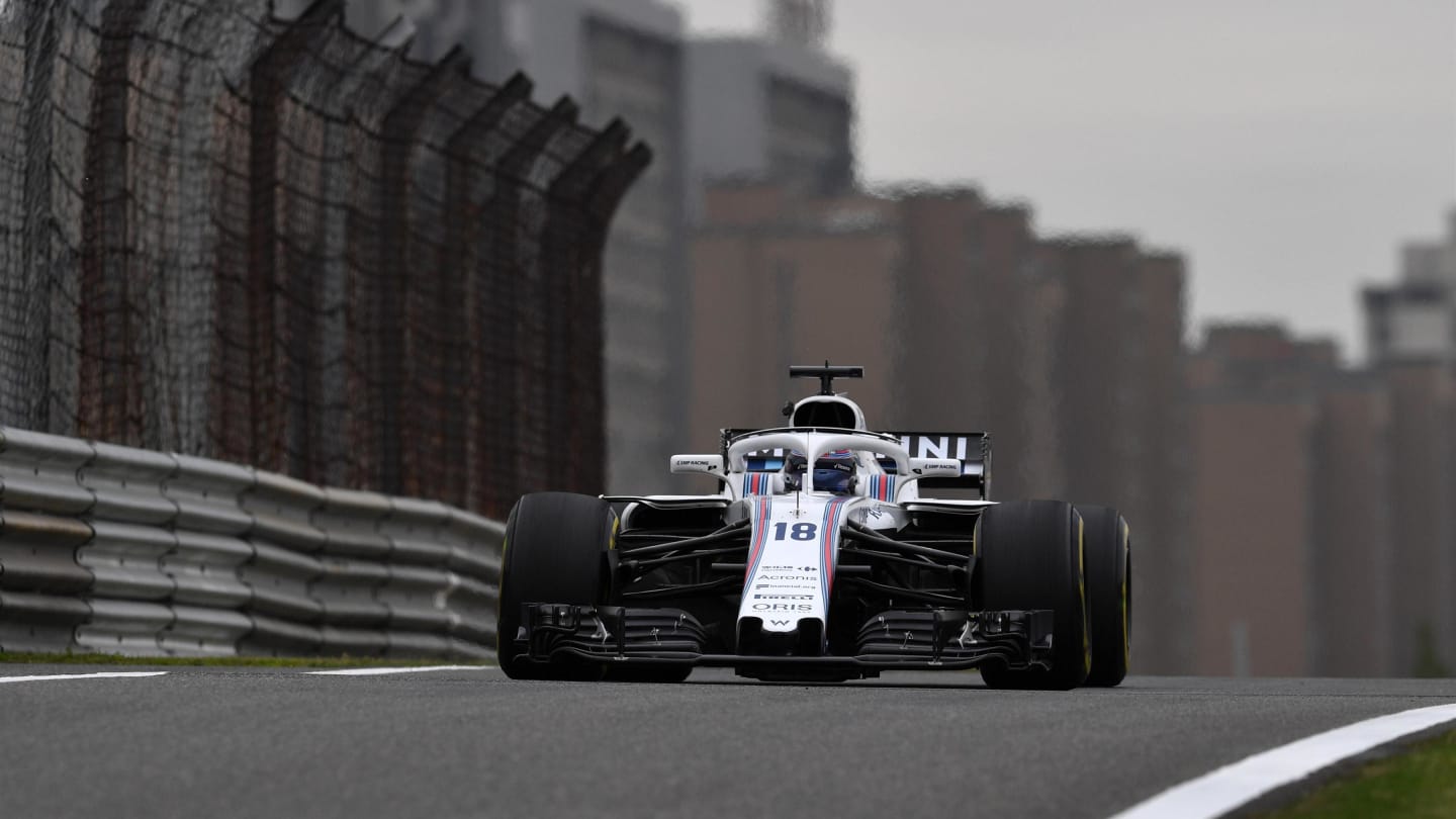Lance Stroll (CDN) Williams FW41 at Formula One World Championship, Rd3, Chinese Grand Prix, Practice, Shanghai, China, Friday 13 April 2018. © Mark Sutton/Sutton Images
