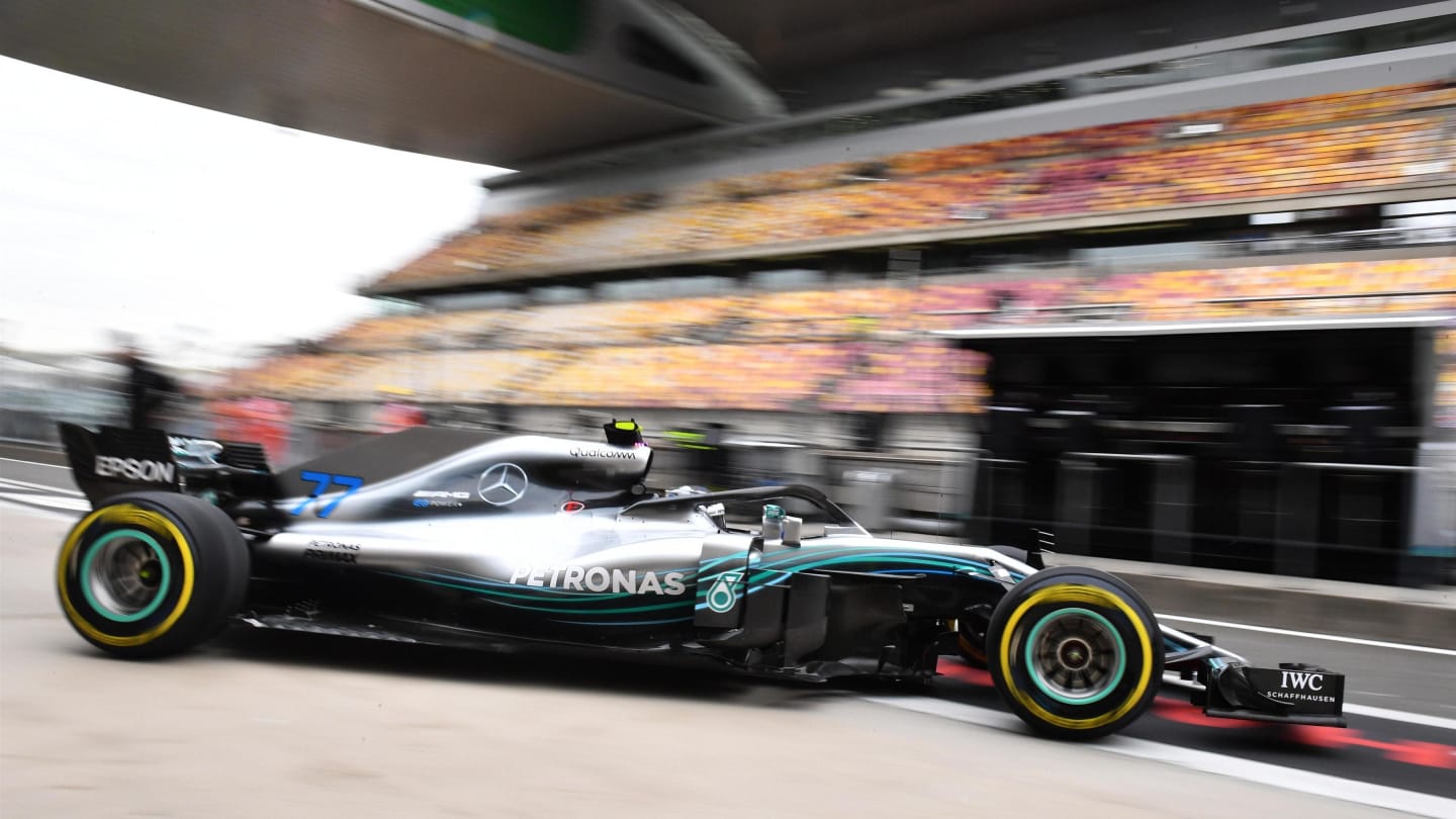 Valtteri Bottas (FIN) Mercedes-AMG F1 W09 EQ Power+ at Formula One World Championship, Rd3, Chinese Grand Prix, Practice, Shanghai, China, Friday 13 April 2018. © Mark Sutton/Sutton Images