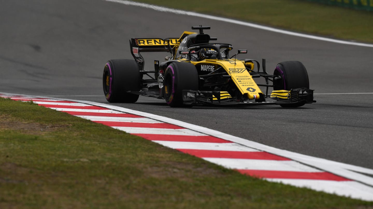 Nico Hulkenberg (GER) Renault Sport F1 Team RS18 at Formula One World Championship, Rd3, Chinese Grand Prix, Practice, Shanghai, China, Friday 13 April 2018. © Mark Sutton/Sutton Images