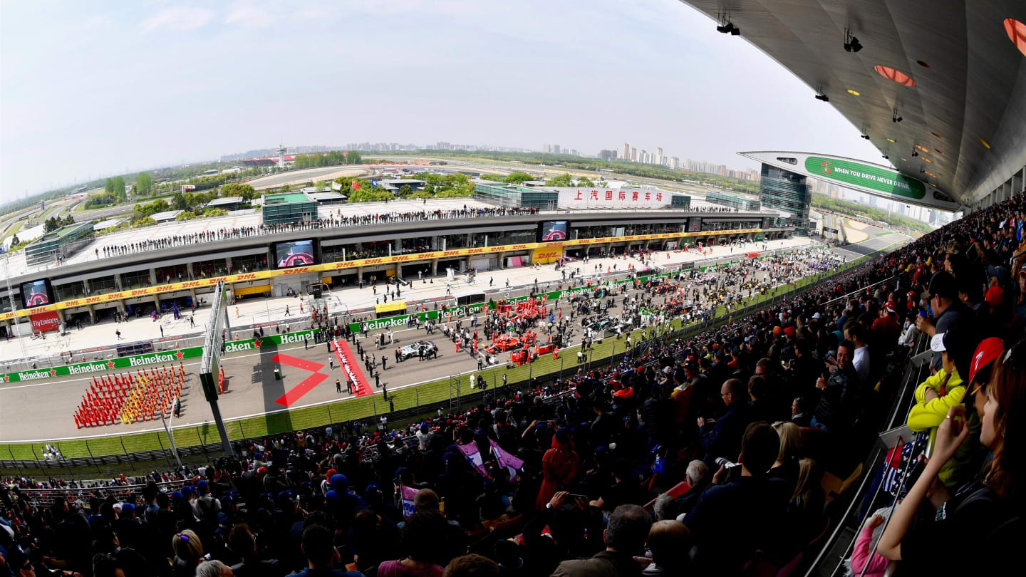 Grid at Formula One World Championship, Rd3, Chinese Grand Prix, Race, Shanghai, China, Sunday 15