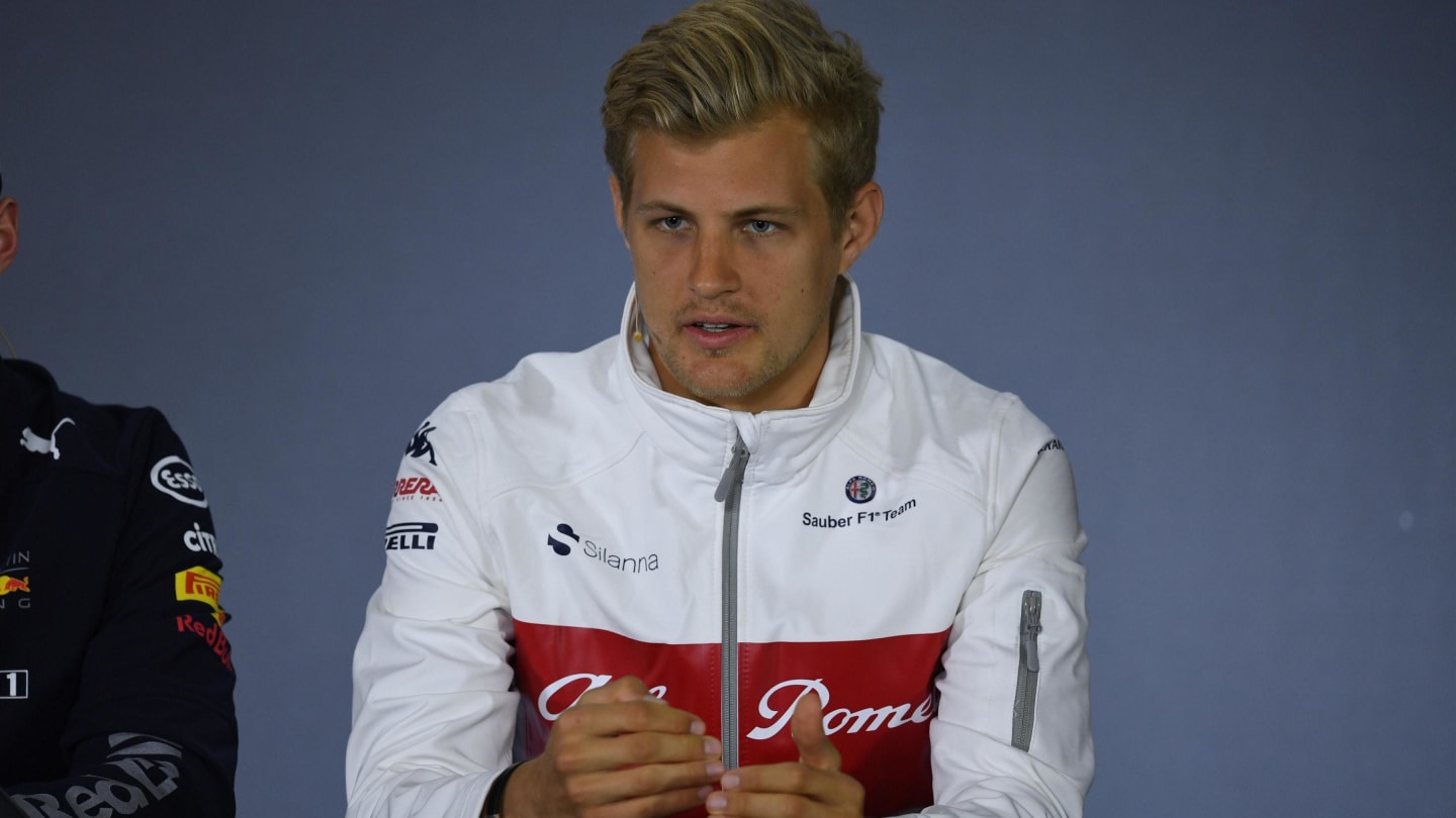 Marcus Ericsson (SWE) Alfa Romeo Sauber F1 Team in the Press Conference at Formula One World Championship, Rd3, Chinese Grand Prix, Preparations, Shanghai, China, Thursday 12 April 2018. © Simon Galloway/Sutton Images