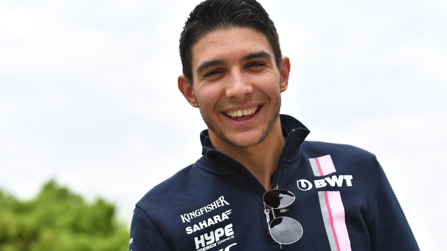 Esteban Ocon (FRA) Force India F1 at Formula One World Championship, Rd3, Chinese Grand Prix, Preparations, Shanghai, China, Thursday 12 April 2018. © Jerry Andre/Sutton Images