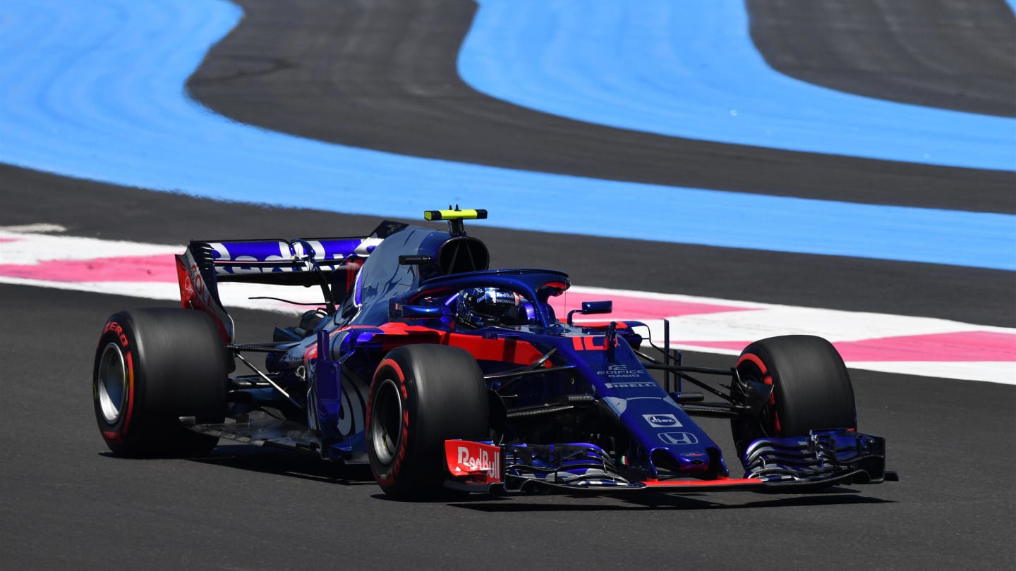 Pierre Gasly (FRA) Scuderia Toro Rosso STR13 at Formula One World Championship, Rd8, French Grand Prix, Practice, Paul Ricard, France, Friday 22 June 2018. © Mark Sutton/Sutton Images