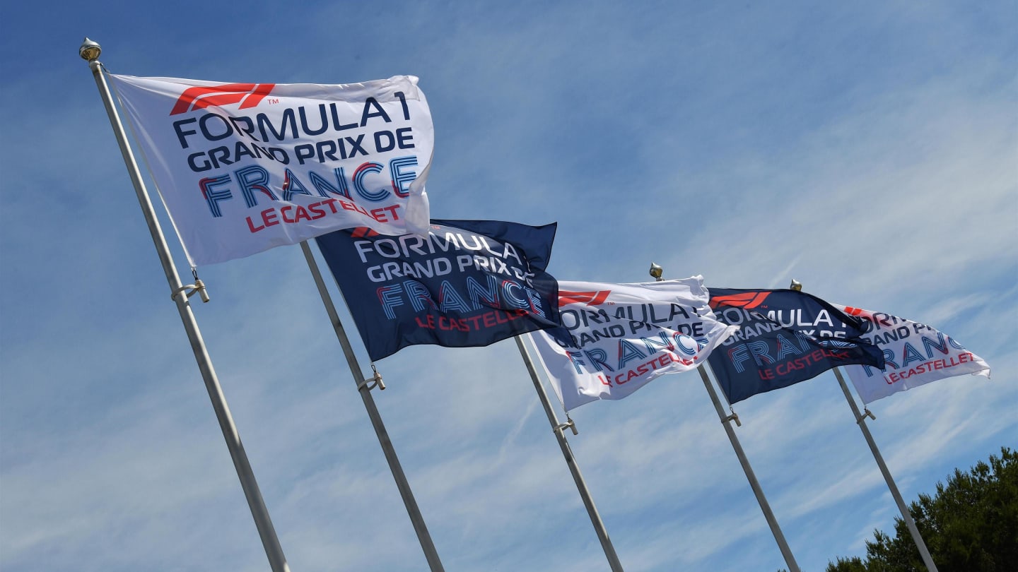 Flags at Formula One World Championship, Rd8, French Grand Prix, Practice, Paul Ricard, France, Friday 22 June 2018. © Mark Sutton/Sutton Images