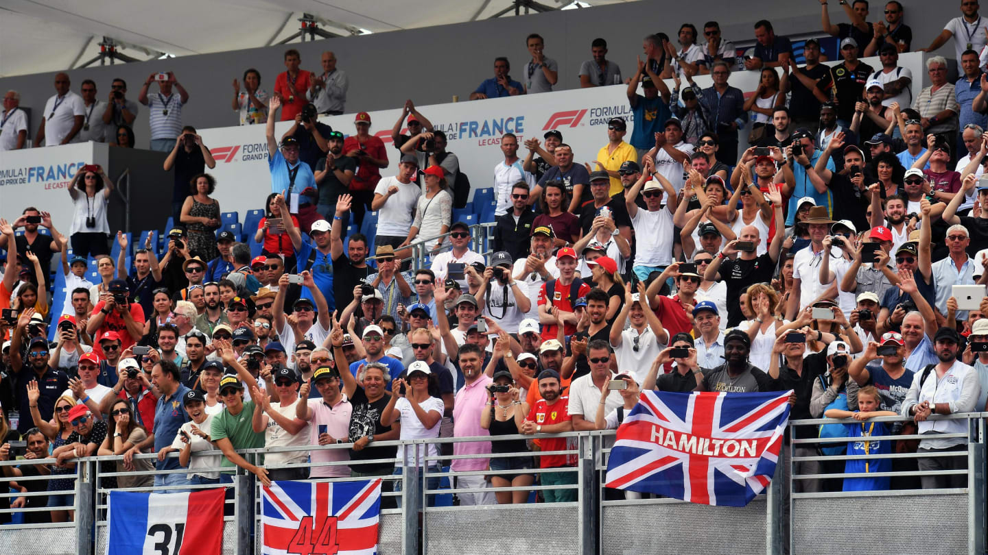 Fans at Formula One World Championship, Rd8, French Grand Prix, Qualifying, Paul Ricard, France, Saturday 23 June 2018. © Mark Sutton/Sutton Images