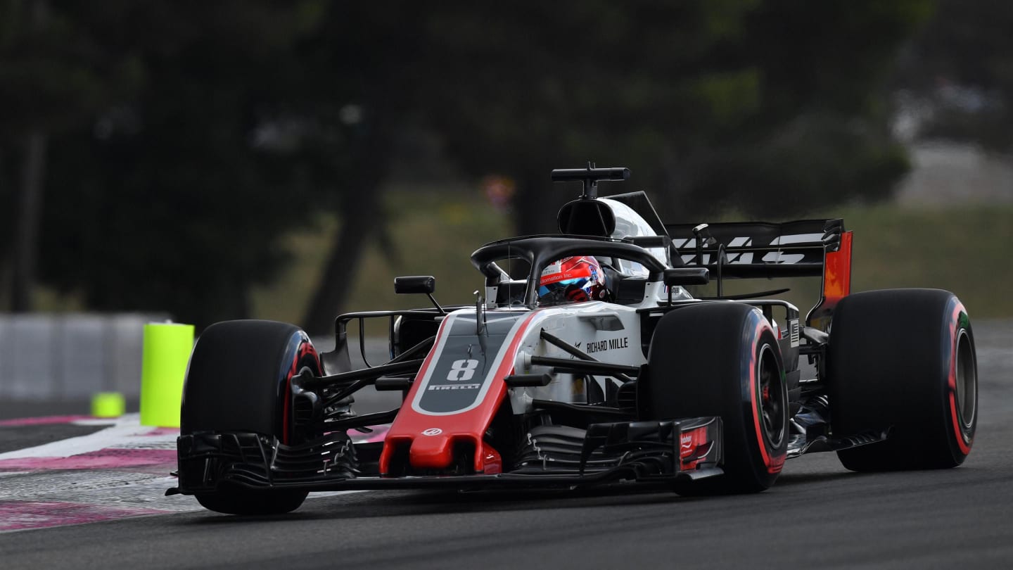 Romain Grosjean (FRA) Haas VF-18 at Formula One World Championship, Rd8, French Grand Prix, Qualifying, Paul Ricard, France, Saturday 23 June 2018. © Mark Sutton/Sutton Images